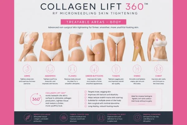 Collagen Lift 360 Farnborough  for areas of the body.