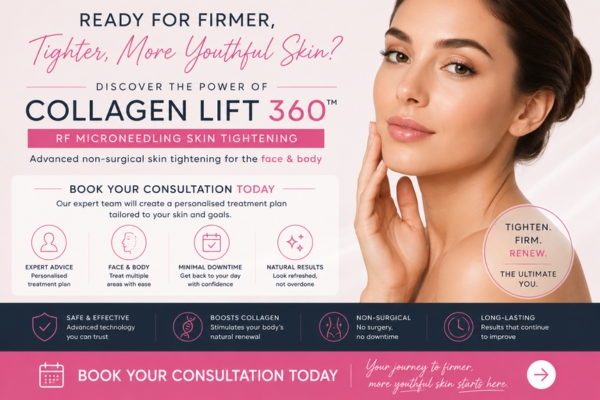 Book your collagen lift 360 Farnborough  today